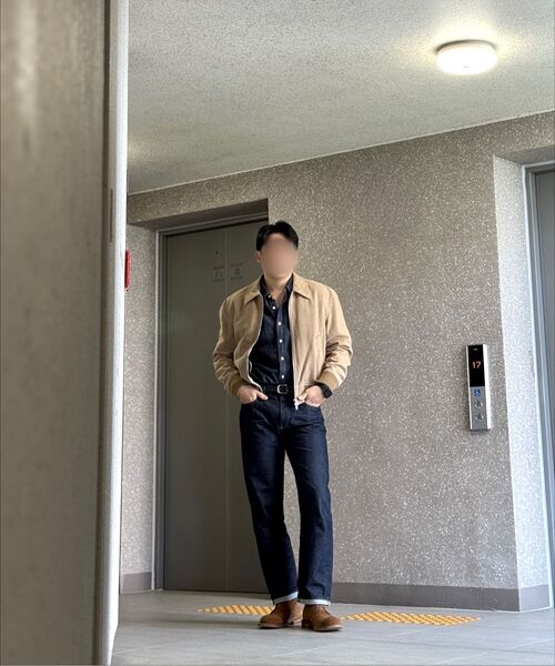 NOIRER（ノイア）の「ゴートスエードブルゾン（ベージュ）（ブルゾン・メンズ・その他・48/50/52）」の10枚目の写真