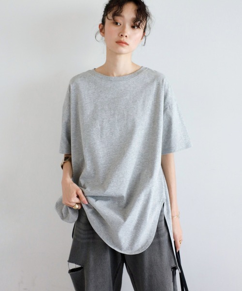 【汗染み防止】サイドスリットTシャツ
