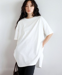 【汗染み防止】サイドスリットTシャツ