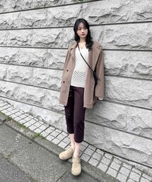 セール】＜conte＞ソデスリット ノーボタン カーディガン