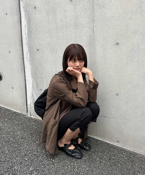 CITEN(シテン)の「<CITEN>カプリパンツ(その他パンツ・レディース・ブラック/ブラウン系・M/S)」の11枚目の写真