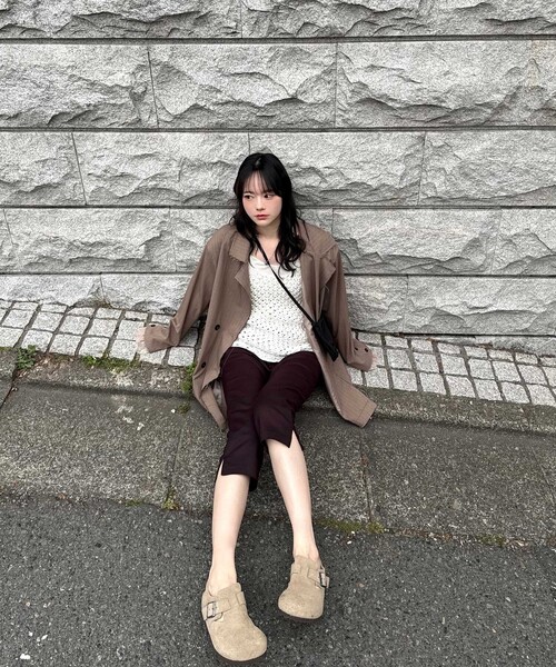 CITEN(シテン)の「<CITEN>カプリパンツ(その他パンツ・レディース・ブラック/ブラウン系・M/S)」の9枚目の写真