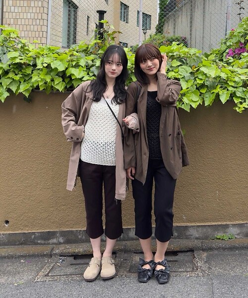 CITEN(シテン)の「<CITEN>カプリパンツ(その他パンツ・レディース・ブラック/ブラウン系・M/S)」の8枚目の写真