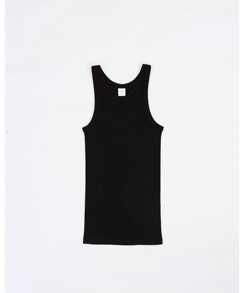 FRONT 11201(フロントワンワントゥーオーワン)の「Women's American Sleeve Rib Tank Top(Tシャツ/カットソー・レディース・ブラック/ホワイト・2/1)」の2枚目の写真