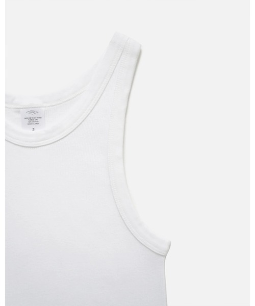 FRONT 11201(フロントワンワントゥーオーワン)の「Women's American Sleeve Rib Tank Top(Tシャツ/カットソー・レディース・ブラック/ホワイト・2/1)」の4枚目の写真