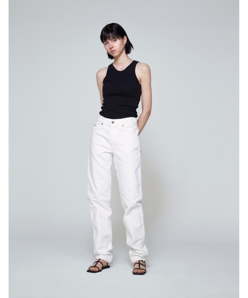 FRONT 11201(フロントワンワントゥーオーワン)の「Women's American Sleeve Rib Tank Top(Tシャツ/カットソー・レディース・ブラック/ホワイト・2/1)」の10枚目の写真