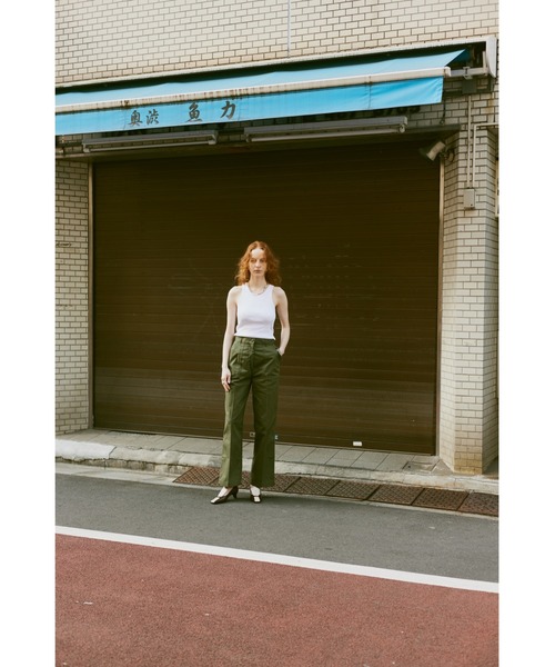 FRONT 11201(フロントワンワントゥーオーワン)の「Women's American Sleeve Rib Tank Top(Tシャツ/カットソー・レディース・ブラック/ホワイト・2/1)」の11枚目の写真