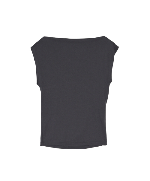 NICK&NICOLE(ニックアンドニコール)の「DRAPED SHIRRING SLEEVELESS TOP_CHARCOAL(Tシャツ/カットソー・レディース・その他・FREE)」の5枚目の写真