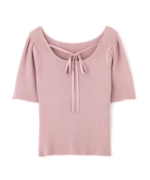 PROPORTION BODY DRESSING(プロポーションボディドレッシング)の「前後2wayストラップラウンドリブニット / 1216270605(ニット/セーター・レディース・ブラック/ホワイト系その他/ピンク・FREE)」の17枚目の写真
