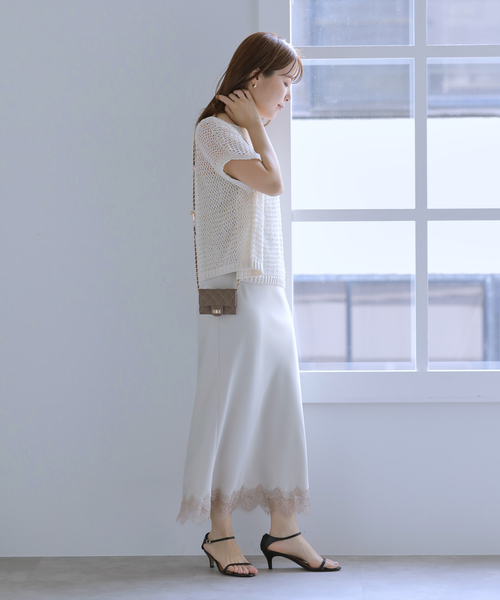 La TOTALITE（ラトータリテ）の「VELETTO/ヴェレット キルティングミニポシェット（ショルダーバッグ・レディース・ベージュ/ブラック・FREE）」の4枚目の写真