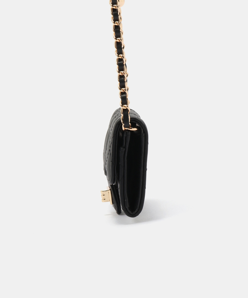La TOTALITE（ラトータリテ）の「VELETTO/ヴェレット キルティングミニポシェット（ショルダーバッグ・レディース・ベージュ/ブラック・FREE）」の8枚目の写真