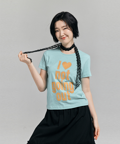 AWESOME STUDIO（オーサムスタジオ）の「スタードットレタリングTシャツピスタチオ（Tシャツ/カットソー・レディース・ミント・FREE）」の2枚目の写真
