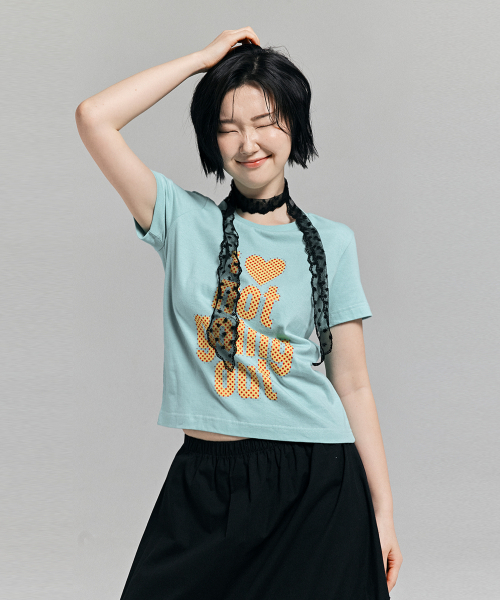 AWESOME STUDIO（オーサムスタジオ）の「スタードットレタリングTシャツピスタチオ（Tシャツ/カットソー・レディース・ミント・FREE）」の3枚目の写真