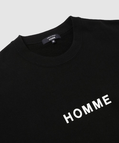 COMME des GARCONS HOMME(コム デ ギャルソン・オム)の「『HOMME』PRINT SWEATSHIRTS(スウェット・メンズ・ブラック・XL/L/S/M)」の3枚目の写真