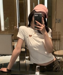 UP START | 【LAMPOON】ハートシャーリングTシャツ(Tシャツ/カットソー)