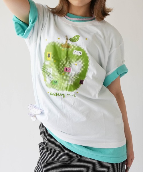 SORUTT(ソルト)の「【 SORUTT / ソルト 】 フルーツアソートプリント Tシャツ #(Tシャツ/カットソー・レディース・グリーン/グリーン系その他/グリーン系その他2・FREE)」の2枚目の写真