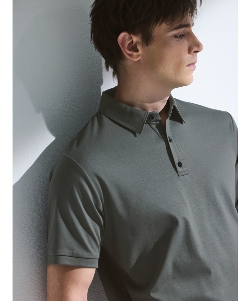 汗染み軽減】【接触冷感】A PACK FUNCTION POLO（ポロシャツ）｜AOURE