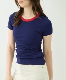[GOOD PEOPLE GOOD STITCHING GOOD PRODUCT/グッドピープル グッドステッチング グッドプロダクト]Contrast Trim Short Sleeve T