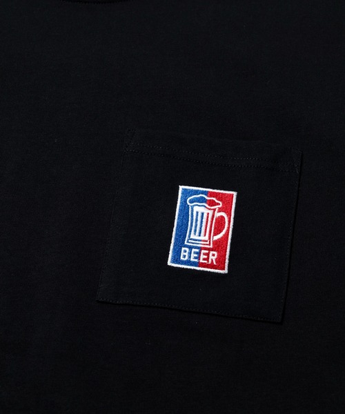 go slow caravan(ゴースローキャラバン)の「YOIDORE/酔いどれ ビールパラダイス TEE(Tシャツ/カットソー・メンズ・パープル/ブラック・X-LARGE/LARGE/MEDIUM)」の4枚目の写真
