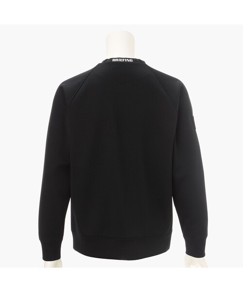 BRIEFING(ブリーフィング)の「【BRIEFING GOLF/ブリーフィングゴルフ】 MS STITCHED 3D LOGO CREWNECK TOP(Tシャツ/カットソー・メンズ・ブラック・L)」の2枚目の写真