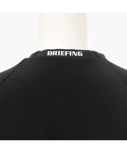 BRIEFING(ブリーフィング)の「【BRIEFING GOLF/ブリーフィングゴルフ】 MS STITCHED 3D LOGO CREWNECK TOP(Tシャツ/カットソー・メンズ・ブラック・L)」の3枚目の写真