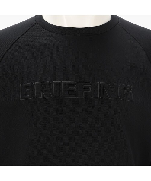 BRIEFING(ブリーフィング)の「【BRIEFING GOLF/ブリーフィングゴルフ】 MS STITCHED 3D LOGO CREWNECK TOP(Tシャツ/カットソー・メンズ・ブラック・L)」の5枚目の写真