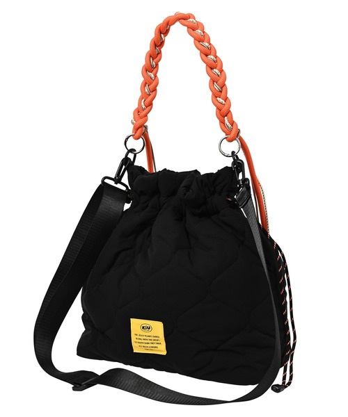 KiU(キウ)の「パデッドパラコードハンドル 2WAYトートバッグ (13L)(トートバッグ・レディース・アイボリー/レオパード/ブラック/グリーン・FREE)」の20枚目の写真