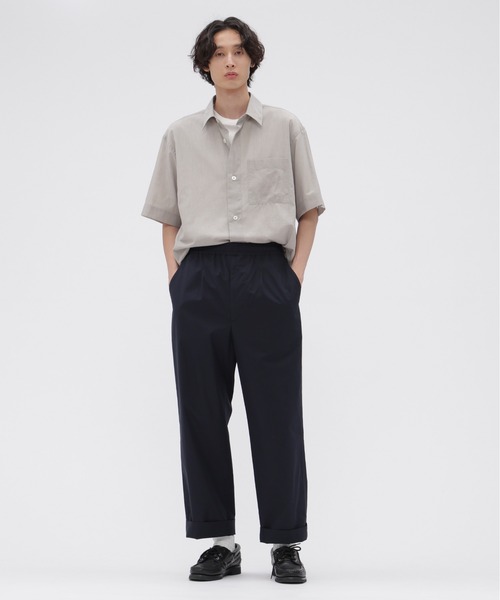 MARGARET HOWELL(マーガレットハウエル)の「COTTON WOOL VOILE(シャツ/ブラウス・メンズ・ライトグレー/チャコール・SMALL/MEDIUM/LARGE)」の6枚目の写真