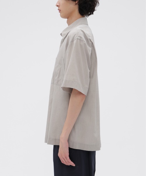 MARGARET HOWELL(マーガレットハウエル)の「COTTON WOOL VOILE(シャツ/ブラウス・メンズ・ライトグレー/チャコール・SMALL/MEDIUM/LARGE)」の7枚目の写真