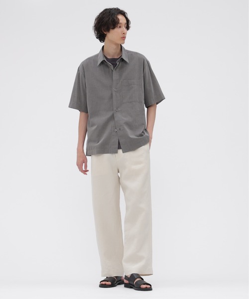 MARGARET HOWELL(マーガレットハウエル)の「COTTON WOOL VOILE(シャツ/ブラウス・メンズ・ライトグレー/チャコール・SMALL/MEDIUM/LARGE)」の9枚目の写真