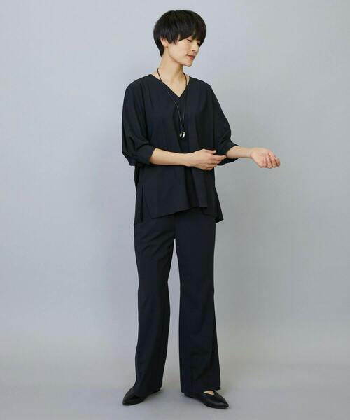 MOGA（モガ）の「クールトリコットイージーパンツ（その他パンツ・レディース・ネイビー/ダークグレー/ライトベージュ・2/3/1）」の10枚目の写真