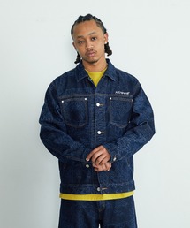 XLARGE(�G�N�X�g�����[�W)��EMB DENIM JACKET(�u���]��)