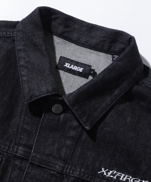 XLARGE(エクストララージ)の「EMB DENIM JACKET(ブルゾン・メンズ・ライトインディゴブルー/インディゴブルー/ブラック・L/M/S/XL)」の10枚目の写真