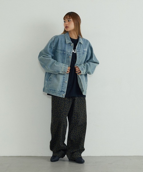XLARGE(エクストララージ)の「EMB DENIM JACKET(ブルゾン・メンズ・ライトインディゴブルー/インディゴブルー/ブラック・L/M/S/XL)」の7枚目の写真