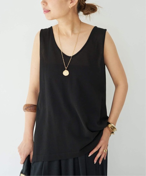 Deuxieme Classe *shake code タンクトップ ブラック 追加 shake code タンクトップ（タンクトップ）｜Deuxieme Classe