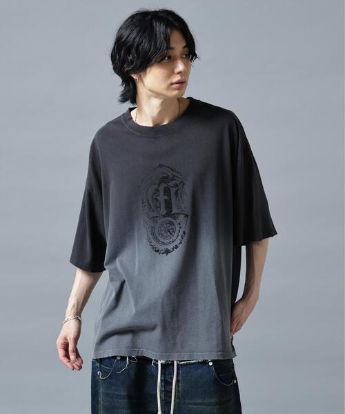 DANKE SCHON（ダンケシェーン）の「DankeSchon/ダンケシェーン/GRADATION RHINESTONE M（Tシャツ/カットソー・レディース・ブラウン/ブラック・M/L）」の2枚目の写真