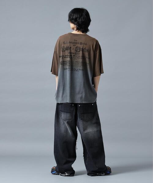 DANKE SCHON（ダンケシェーン）の「DankeSchon/ダンケシェーン/GRADATION RHINESTONE M（Tシャツ/カットソー・レディース・ブラウン/ブラック・M/L）」の10枚目の写真