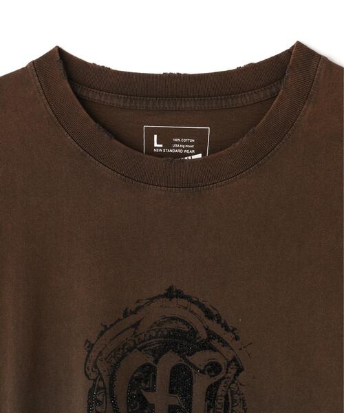 DANKE SCHON（ダンケシェーン）の「DankeSchon/ダンケシェーン/GRADATION RHINESTONE M（Tシャツ/カットソー・レディース・ブラウン/ブラック・M/L）」の14枚目の写真
