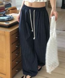 ストライプワイドパンツ