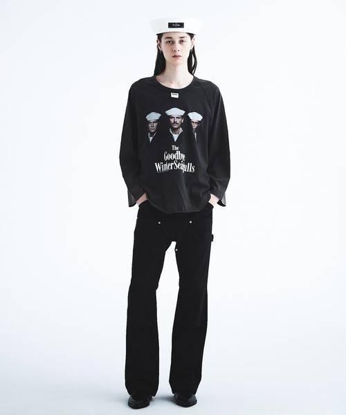 DAIRIKU(ダイリク)の「DAIRIKU / ダイリク "The Winter Seaguls" Tour Raglan(Tシャツ/カットソー・メンズ・ブラック・MEDIUM/LARGE)」の3枚目の写真