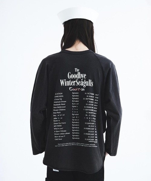 DAIRIKU(ダイリク)の「DAIRIKU / ダイリク "The Winter Seaguls" Tour Raglan(Tシャツ/カットソー・メンズ・ブラック・MEDIUM/LARGE)」の5枚目の写真