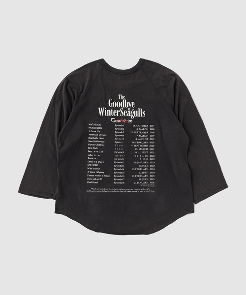DAIRIKU(ダイリク)の「DAIRIKU / ダイリク "The Winter Seaguls" Tour Raglan(Tシャツ/カットソー・メンズ・ブラック・MEDIUM/LARGE)」の7枚目の写真