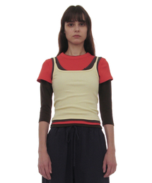 PARTIMENTO WOMEN レイヤードTシャツ PARTIMENTO WOMEN レイヤードTシャツ PARTIMENTO WOMEN レイヤードT