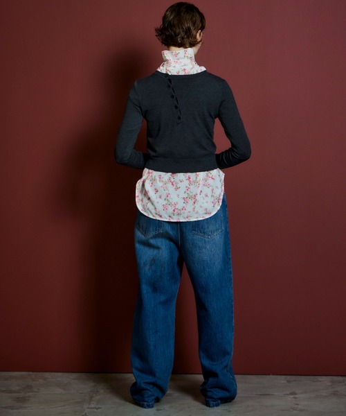 MAISON SPECIAL(メゾンスペシャル)の「Multi-Way Knit Cardigan/マルチウェイニットカーディガン(カーディガン/ボレロ・レディース・チャコールグレー/ブラウン/イエロー・FREE)」の17枚目の写真