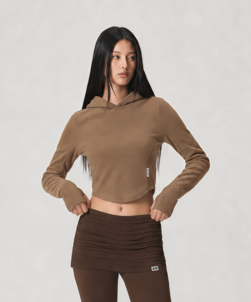 Yoga Flow Hood Top (коричневый)