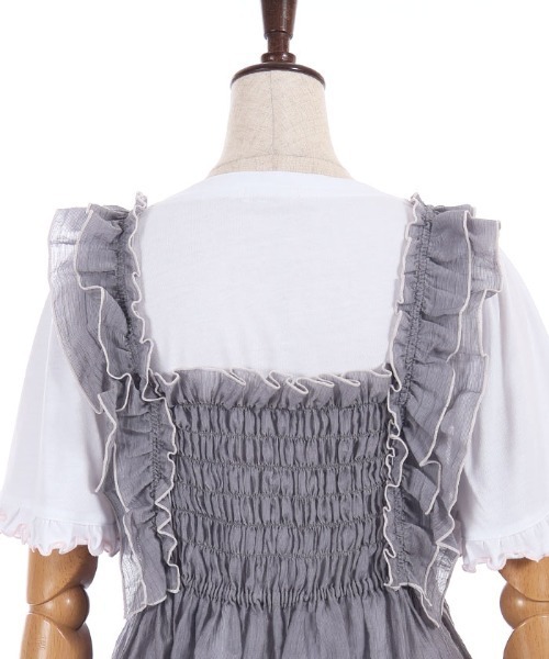 axes femme(アクシーズファム)の「ビスチェ×Tシャツセット(Tシャツ/カットソー・レディース・イエロー/グレー/サックスブルー・FREE)」の21枚目の写真