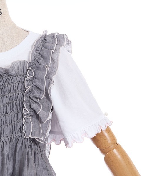 axes femme(アクシーズファム)の「ビスチェ×Tシャツセット(Tシャツ/カットソー・レディース・イエロー/グレー/サックスブルー・FREE)」の22枚目の写真