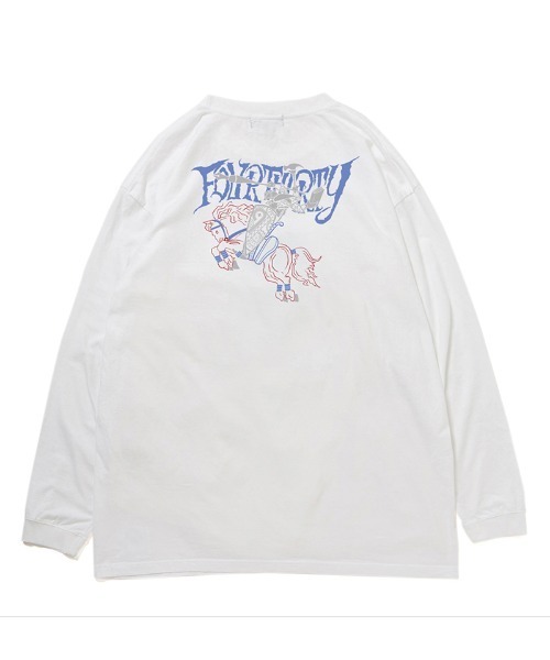430(フォーサーティ)の「mlt5798-TF ZEPPELIN L-S TEE ロングスリーブTシャツ(26-199)(Tシャツ/カットソー・メンズ・ブラック/ホワイト/アッシュ/ネイビー/スミクロ/グリーン・1/2/3/0)」の2枚目の写真
