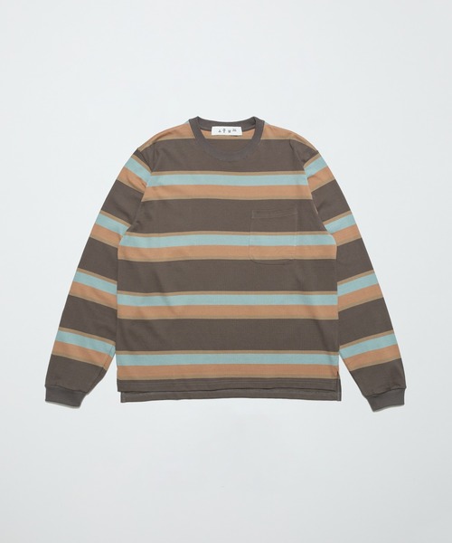 bal(バル)の「bal-STRIPE JERSEY LS TEE(Tシャツ/カットソー・メンズ・ブルー/ブラック・3/2/1)」の10枚目の写真