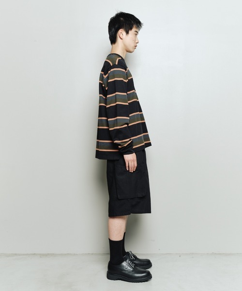 bal(バル)の「bal-STRIPE JERSEY LS TEE(Tシャツ/カットソー・メンズ・ブルー/ブラック・3/2/1)」の17枚目の写真